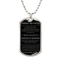 Para Mi Hijo Placa Militar De Papá - Grabado Opcional - DTSPS100