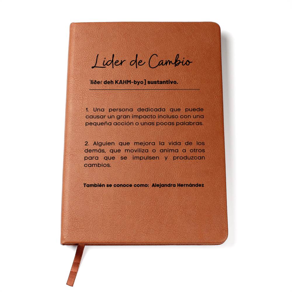 Journal Personalizable Líder De Cambio | Compañero, Compañera De Trabajo - GJSPCW100