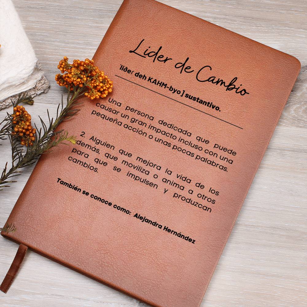 Journal Personalizable Líder De Cambio | Compañero, Compañera De Trabajo - GJSPCW100