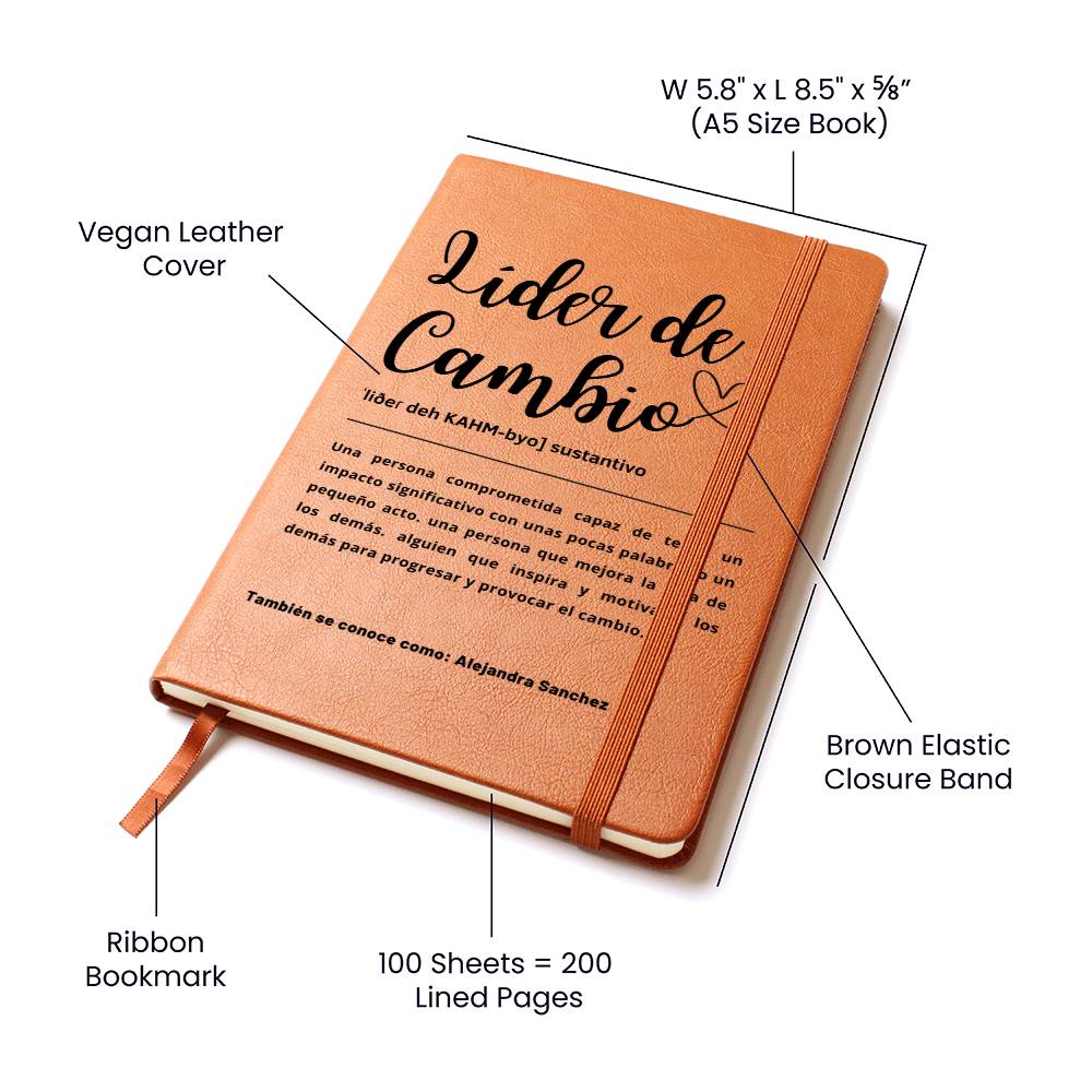 Journal Personalizable Líder De Cambio - GJSPCW101
