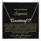Para Mi Hermosa Esposa Cadena Corazón Nombre Personalizable NNHCSPW103