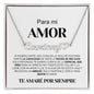 Para Mi Amor Cadena Con Corazón Nombre Personalizable | NNHCSPSM103