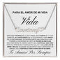 Para El Amor De Mi Vida Cadena Nombre Personalizable | NNHCSPSM101