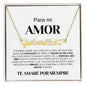 Para Mi Amor Cadena Con Corazón Nombre Personalizable | NNHCSPSM103