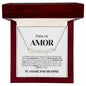 Para Mi Amor Cadena Con Corazón Nombre Personalizable | NNHCSPSM103