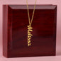 Para Mi Hermosa Esposa Cadena Nombre Personalizable | VNNSPW101
