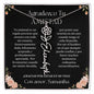 Agradezco Tu Amistad - Cadena Personalizable Para Amiga Flor Mes De Nacimiento | FNNSPF101