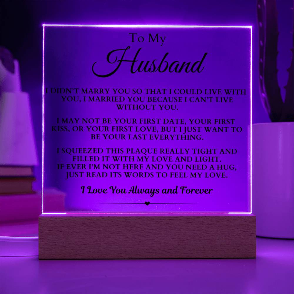 To my Husband Acrylic Plaque - SAPH101