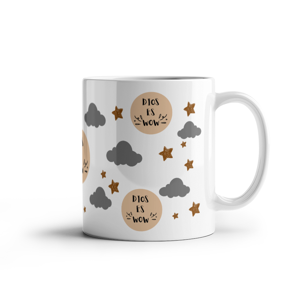 Dios es WOW Taza De Cerámica - WCMSGOD101