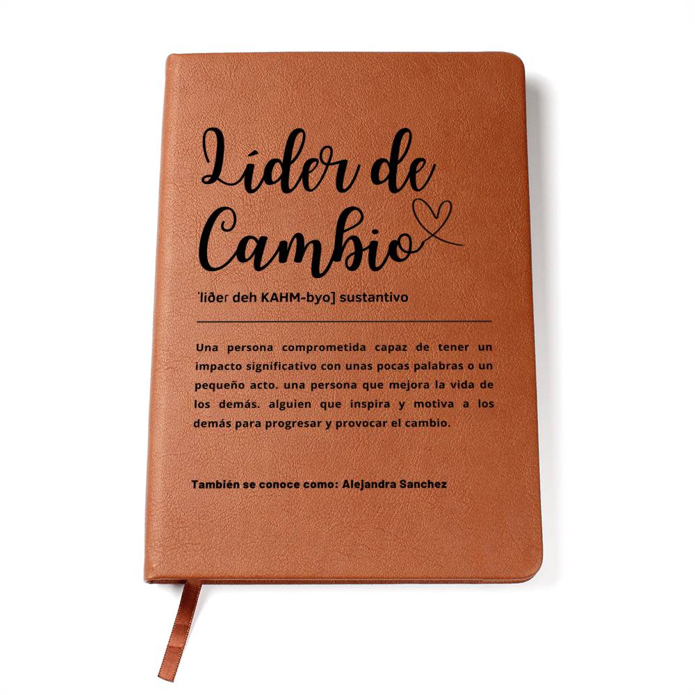 Journal Personalizable Líder De Cambio - GJSPCW101