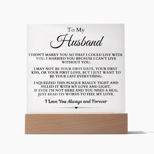 To my Husband Acrylic Plaque - SAPH101